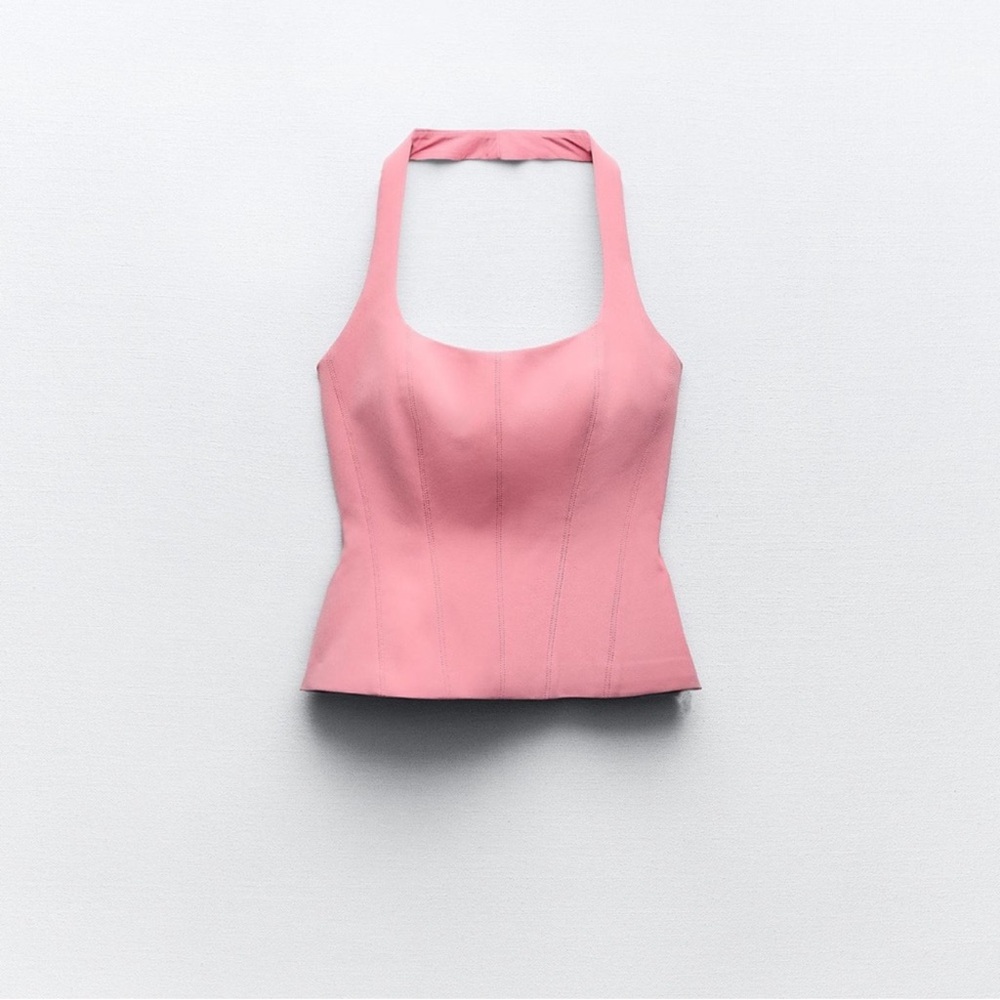 NWT Zara Fitted Halter Top - Picture 4 of 4